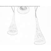 Concrete hanging lamp Oropesa