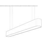 Aluminum LED hanging lamp Balcombe
