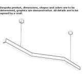 Aluminum LED hanging lamp Turbigo