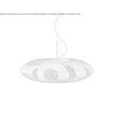 Lampa wisząca z tkanej wikliny i czarnej rafii Chermen