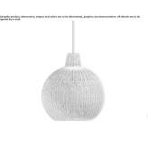 Lampa wisząca z tkanej wikliny Chermen