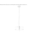 Szklana lampa wisząca Chella