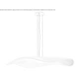 Lampa wisząca z poliwęglanu z funkcją ściemniania LED Zubri