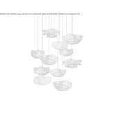 LED hanging lamp made of stainless steel Koppang