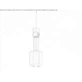 Pendant lamp made of borosilicate glass Aiquile