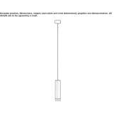 Aluminum LED hanging lamp Sasinci