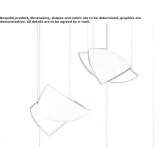 LED hanging lamp handmade from Japanese paper Riofrio