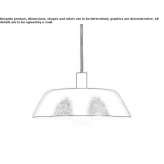 Metalowa lampa wisząca LED Omissy