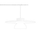 Acoustic LED hanging lamp Sosnowka