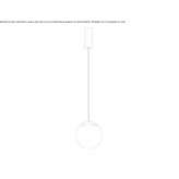 LED hanging lamp made of glass Napkor