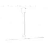Metal hanging lamp Azuga