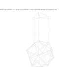 LED hanging lamp made of powder-coated aluminum Livada