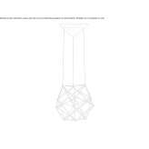 LED hanging lamp made of powder-coated aluminum Livada