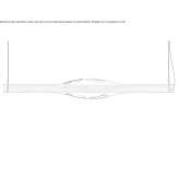 Lampa wisząca z forniru drewnianego i szkła Brush