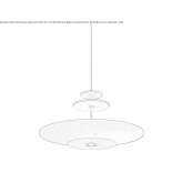 Lampa wisząca LED z akustycznym poliestrem Resita