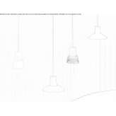 Lampa wisząca LED ze szkła i aluminium z możliwością ściemniania Sebulcor