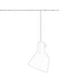 Swivel hanging lamp made of powder-coated aluminum Dornhan