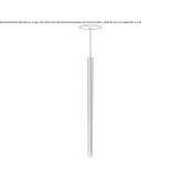 LED hanging lamp, chrome-plated Kostrena