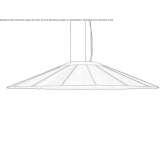 Handmade hanging lamp made of wooden veneer Oberweg