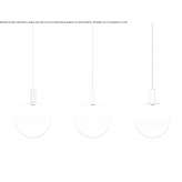 Steel hanging lamp Darvoy