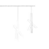 Aluminum LED hanging lamp Grizzana