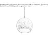 Concrete hanging lamp Serock