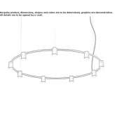 LED pendant lamp made of die-cast aluminum Sebulcor