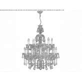 Crystal chandelier with Swarovski® crystals Keskin