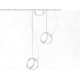 LED hanging lamp made of glass Veltum