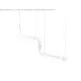 LED hanging lamp made of acrylic and aluminum Wurzen