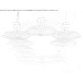 LED hanging lamp made of glass Leninsk