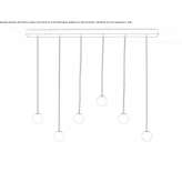 Metalowa lampa wisząca LED Perelyub