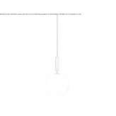 LED hanging lamp made of opal glass Harbury