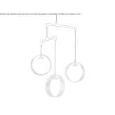 Lampa wisząca LED ze szkła i aluminium Saricam