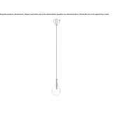 LED hanging lamp made of glass Uzice