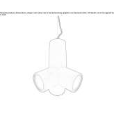 Cementowa lampa wisząca LED Curuca
