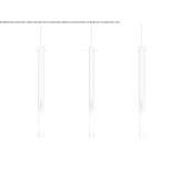 Pendant lamp made of sandblasted glass Kostrena