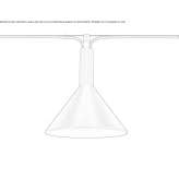 Aluminiowa lampa wisząca LED na kablu Serdanu