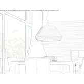 Fabric hanging lamp Horjul