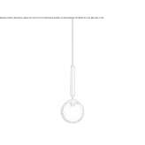 LED hanging lamp made of blown glass Harbury