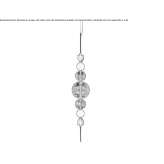 Crystal LED hanging lamp Yavu