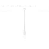 LED hanging lamp made of satin brass Lenti