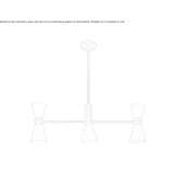 Lampa wisząca z malowanego metalu Arrubal
