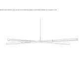 Metal LED hanging lamp Escatron