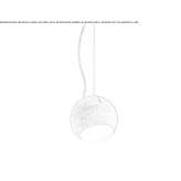 Cement LED hanging lamp Landehen