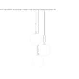 LED glass chandelier Harbury
