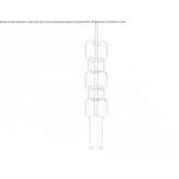 Lampa wisząca ze szkła borokrzemowego Aiquile