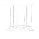 Lampa wisząca z metalu, malowana diodami LED Roque