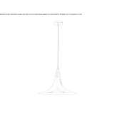 Mosiężna lampa wisząca Dausenau
