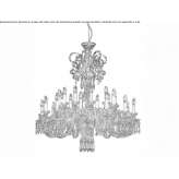 Crystal chandelier with Swarovski® crystals Pchery